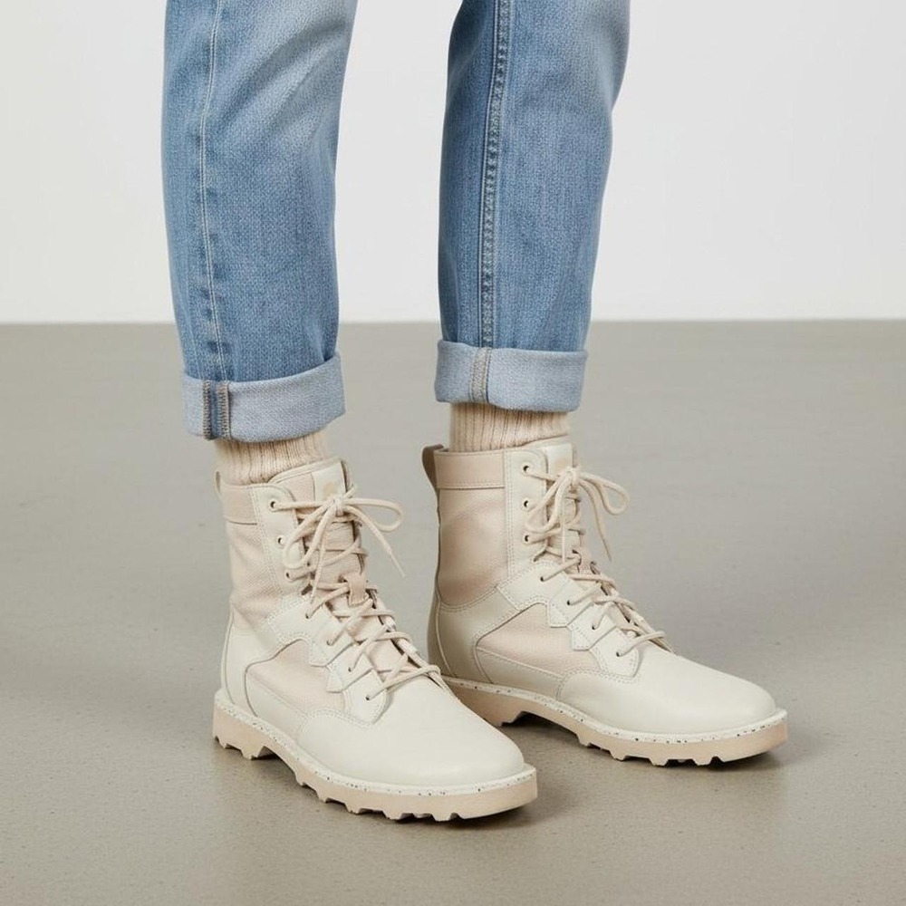 SOREL Monochromatic Chalk Caribou Boots Cream Beige